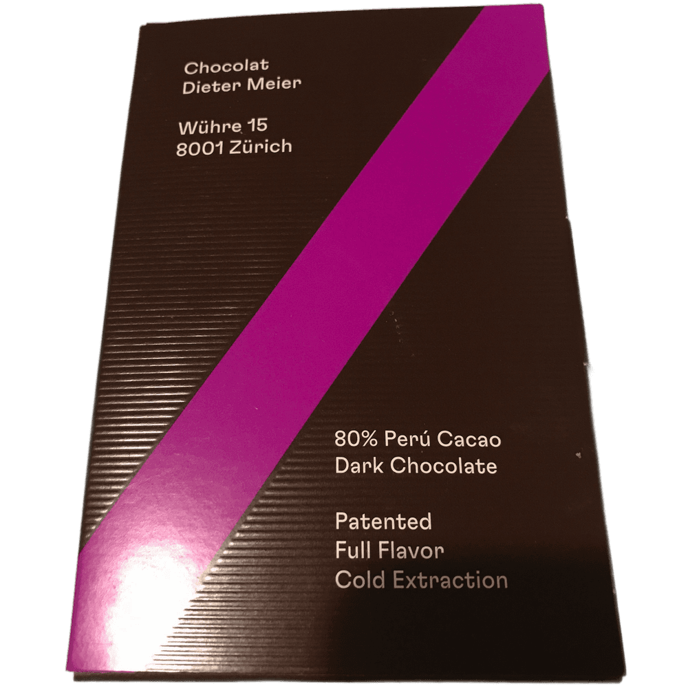 Chocolate Dieter Meyer Peru 80 % Dark Chocolate