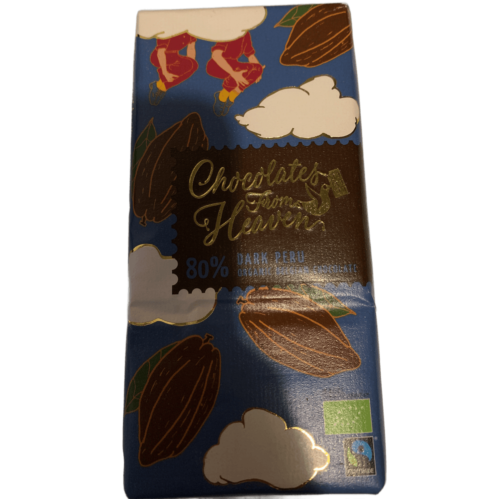 Chocolate From Heaven Dark Peru 80 % Organic Chocolate