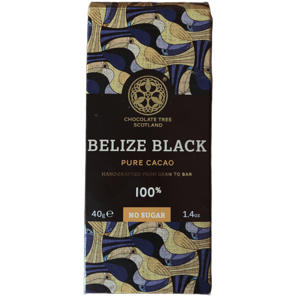 Chocolate Tree Scotland Belize Black 100 % Handcrafted From Bean To Bar