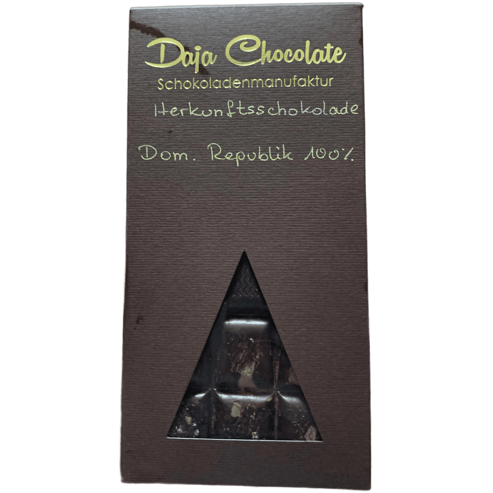 Daja Chocolate Dominican Republic 100 % Herkunfsschololade