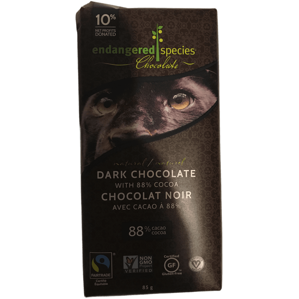Endangered Species Chocolate 88 % Dark Chocolate