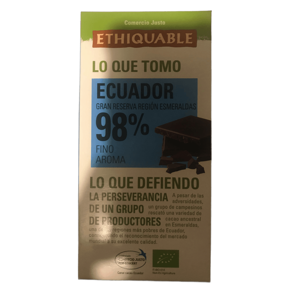 Ethiquable Ecuador Gran Reserva Region Esmeraldas 98 %