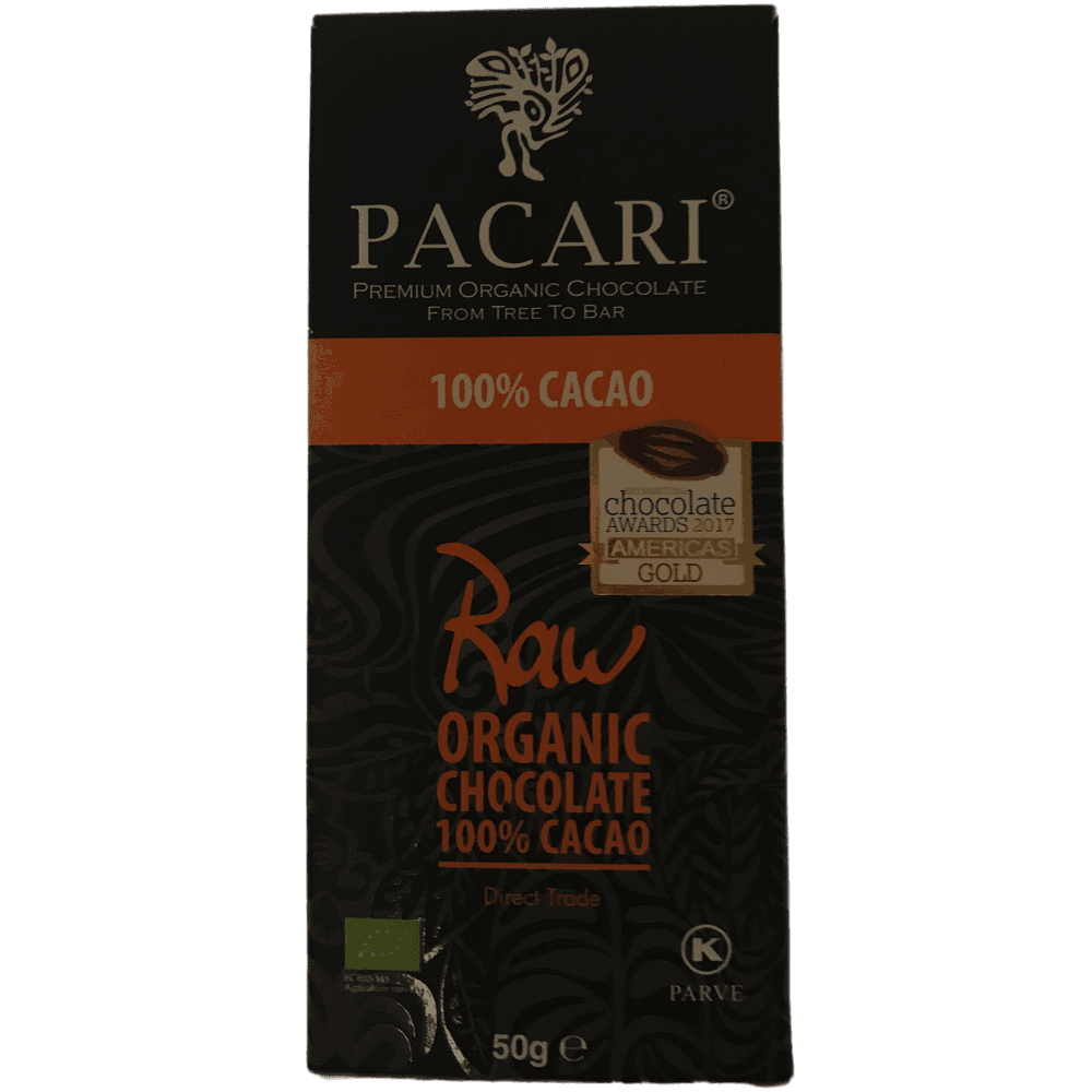 Pacari Premium Chocolate Ecuador Premium Chocolate Raw 100 %
