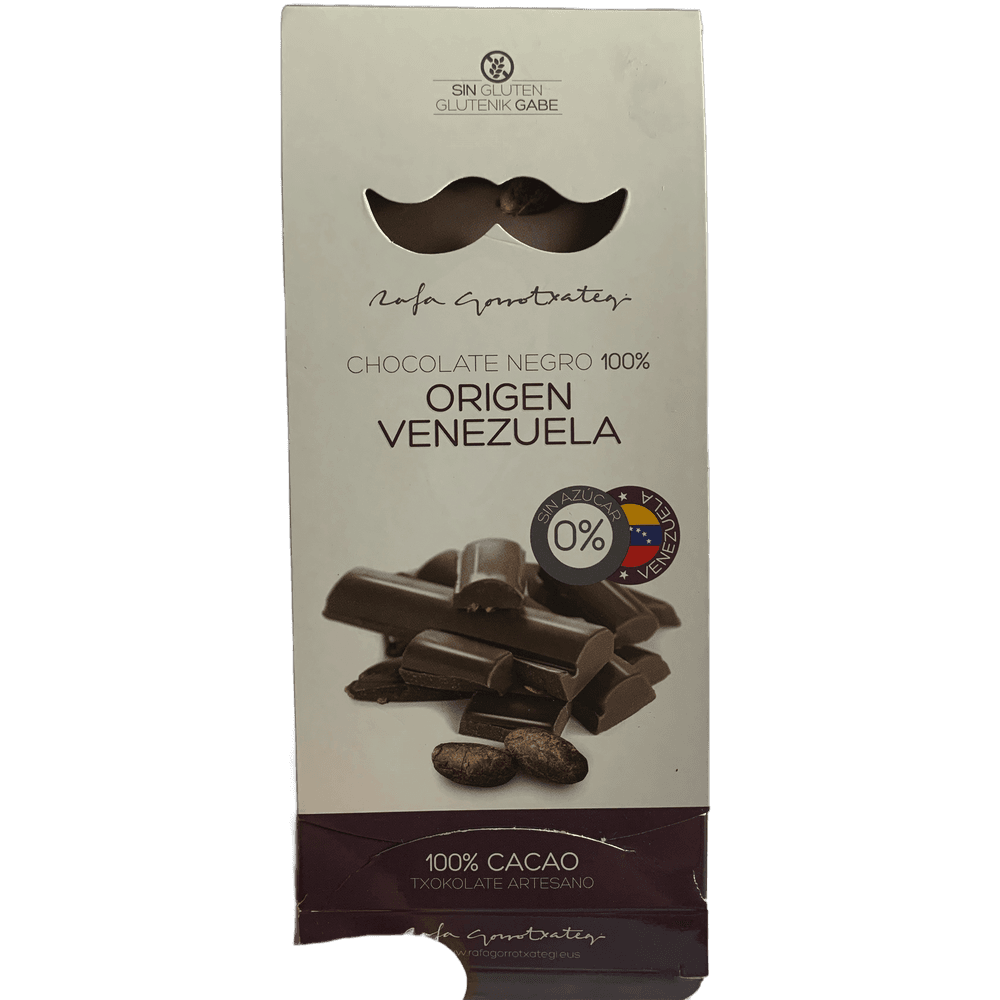 Rafa Gorrotxategi Chocolate Negro 100 % Origen Venezuela