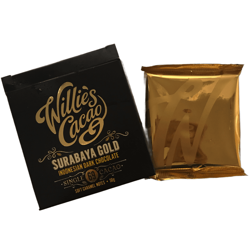 Willies Cacao 69 % Surabaya Gold Indonesian Dark Chocolate