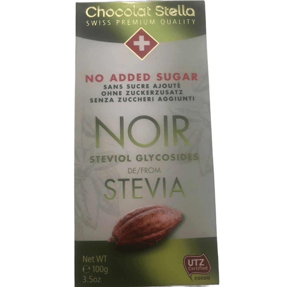 Chocolat Stella No Added Sugar Noir With Strevia